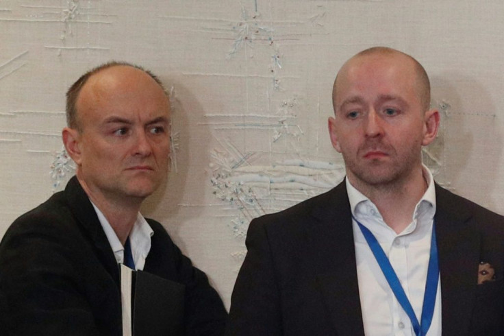 Dominic Cummings (l) and Lee Cain have both resigned amid reports of bitter Downing Street infighting