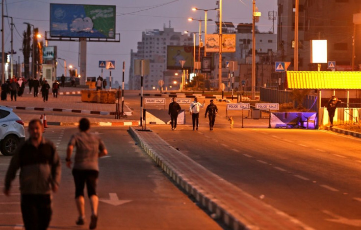 Hamas, which controls Gaza, ordered tough measures to stem coronavirus, so people come out at dawn to exercise