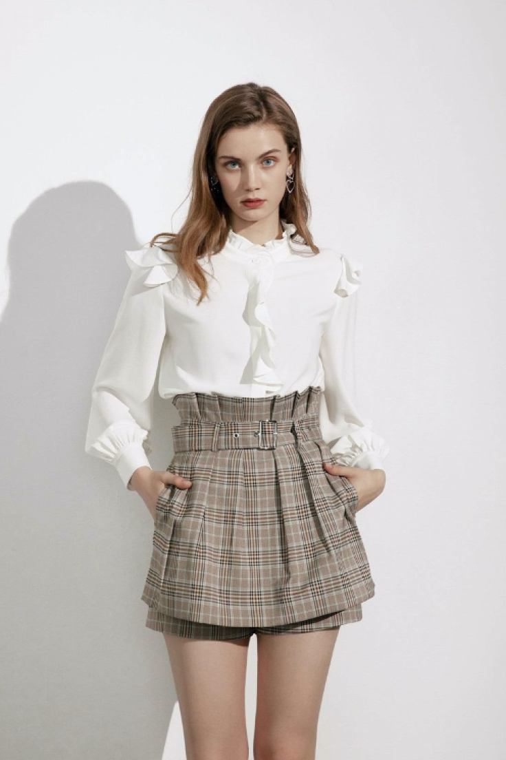 Kiki Plaid Paperbag Skort