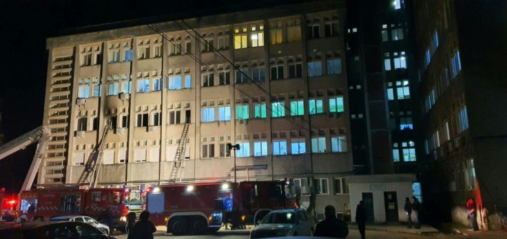 Flames spread rapidly through a hospital unit that had recently been reorganised to cope with extra coronavirus patients