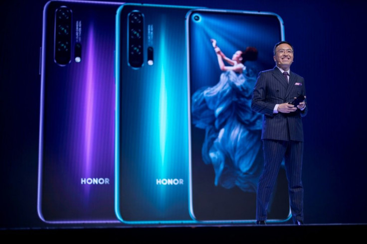 Honor phones, seen here at a launch in London in 2019, are aimed primarily at younger or more budget-conscious buyers