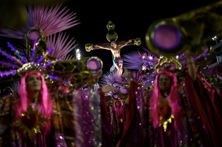 The Estacao Primeira de Mangueira samba school, pictured in February 2020, says it is still in wait-and-see mode