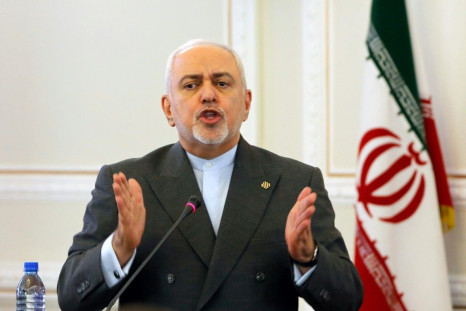 A file picture shows Iranian Foreign Minister Mohammad Javad Zarif during a news conference in Tehran on August 5, 2019
