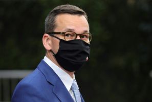 Polish Prime Minister Mateusz Morawiecki (pictured October 2020) said a "European oligarchy" was trying to bully weaker EU members, while his Hungarian counterpart Viktor Orban called the conditionality plan a form of "blackmail"