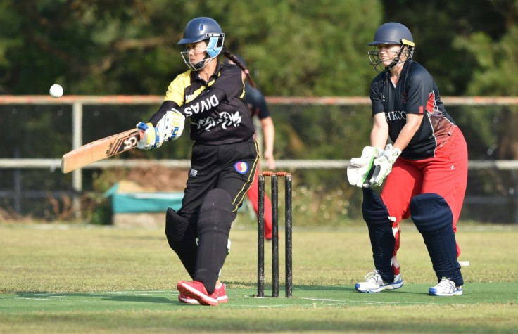 "We are all domestic helpers": SCC Divas Cricket Team, made up enitrely of Filipinos, bat during a match in Hong Kong