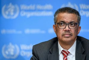 WHO head Tedros Adhanom Ghebreyesus, pictured, has been accused by Ethiopia's army chief of trying to get weapons for the dissident Tigray region
