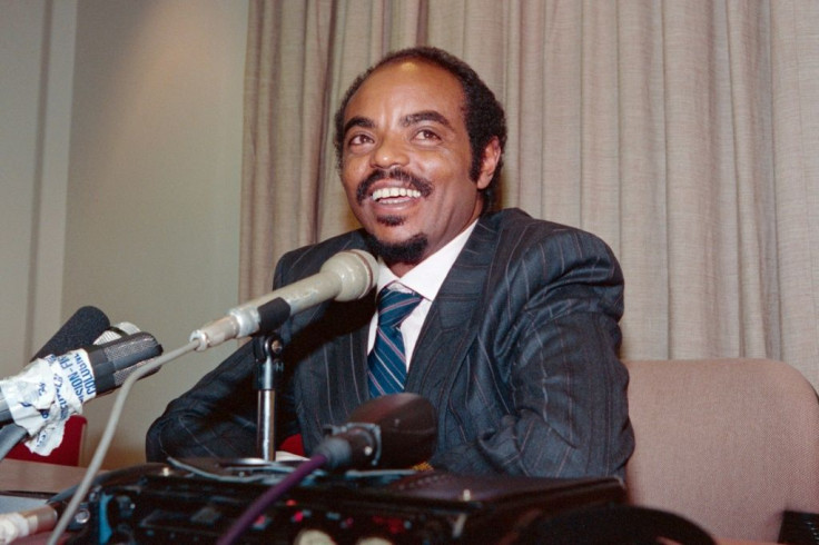 Meles Zenawi, pictured in June 1991. As chairman of the EPRDF, he had just become interim leader of Ethiopia following the ouster of the Derg dictatorship
