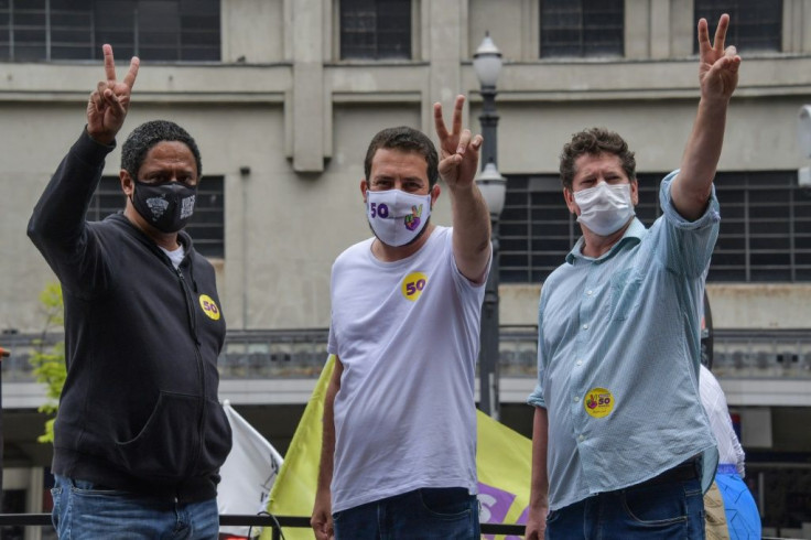 Boulos (C), who is running for the Socialism and Liberty Party (PSOL), fended off both the Bolsonaro and PT candidates, winning 20 percent of the vote to 33 percent for Covas