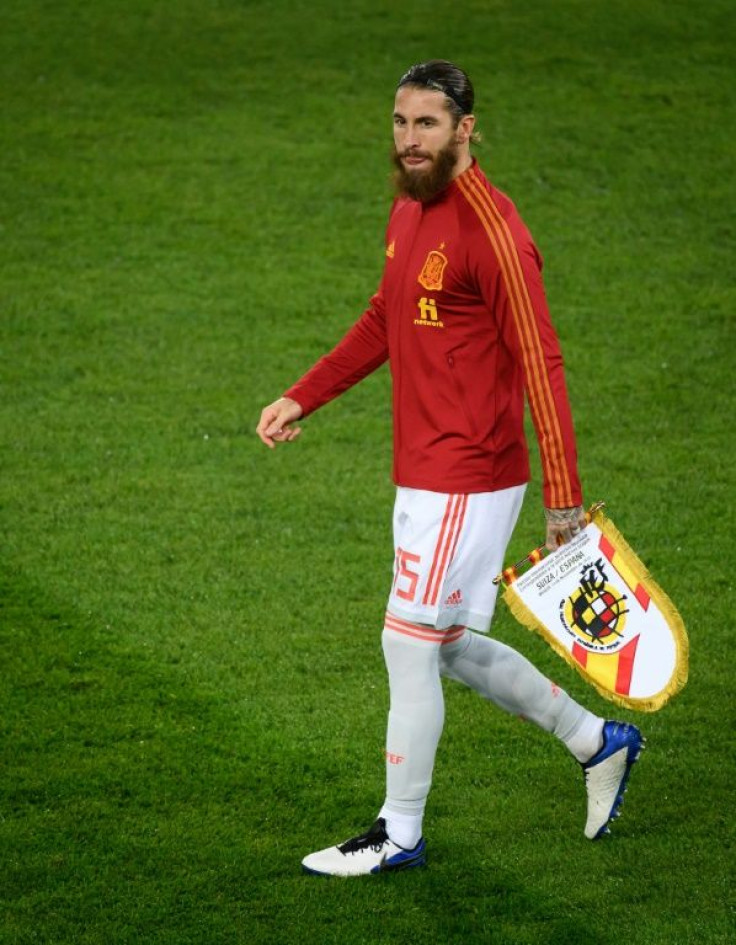 Sergio Ramos was injured playing in Spain's 6-0 hammering of Germany in midweek