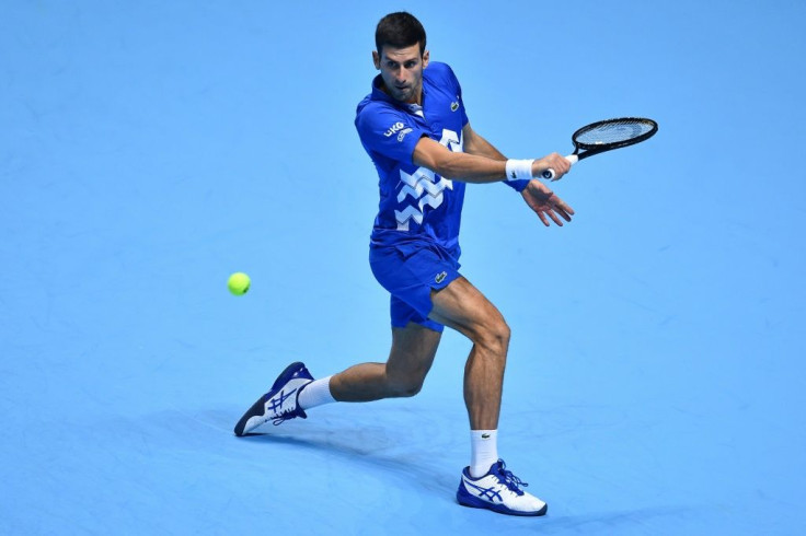 Serbia's Novak Djokovic remains on track for a sixth ATP Finals title