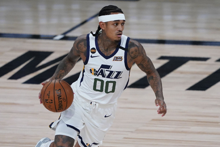 Jordan Clarkson #00 of the Utah Jazz 