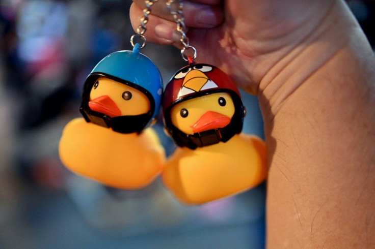 Yellow rubber ducks have become a symbol for the Thai pro-democracy protests after demonstrators used large inflatable toy ducks to shield themselves from police water cannon