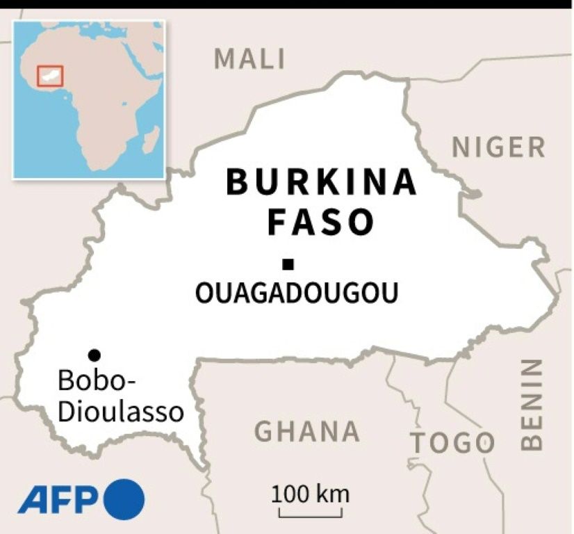 Map Burkina Faso 