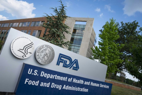 A sign for the Food And Drug Administration is seen outside of the headquarters in White Oak, Maryland