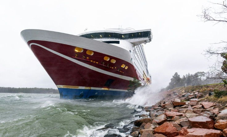 The Viking Line cruise ship Viking Grace ran aground with some 300 passengers on its way from Finland to Sweden