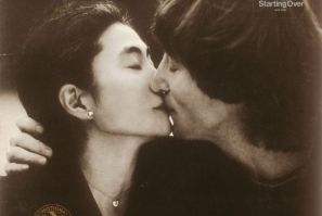 John Lennon and Yoko Ono on the cover of "Double Fantasy"