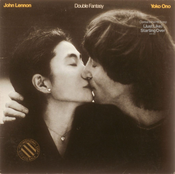 John Lennon and Yoko Ono on the cover of "Double Fantasy"