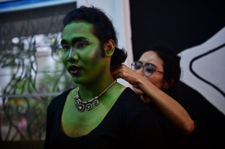Drag Queen Masala Bold is a regular at Bangkok's student-led rallies