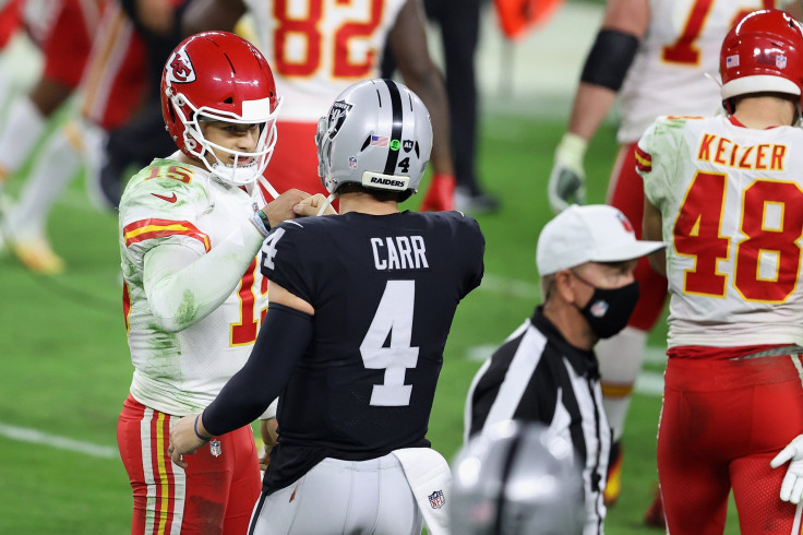 Derek Carr Patrick Mahomes Raiders