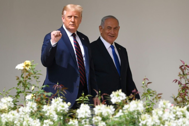 US President Donald Trump and Israeli Prime Minister Benjamin Netanyahu at the White House on September 15, the day when the United Arab Emirates and Bahrain officially recognised Israel