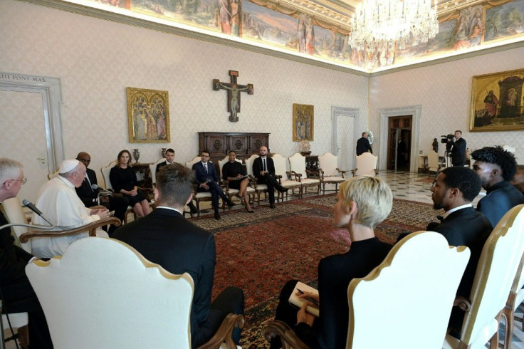 Pope Francis met with five NBA players engaged in the fight for racial justice at the Vatican on Monday and signalled his support for their efforts.