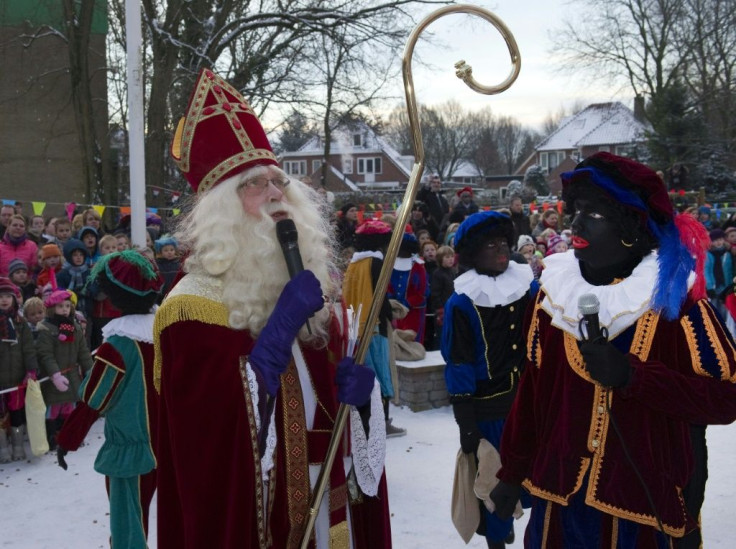 The Christmas season sees the arrival of  Saint Nicholas and his sidekick Zwarte Piet, or Black Pete, who traditionally wears blackface, red lips and an afro wig -- and is regularly denounced for racist stereotyping