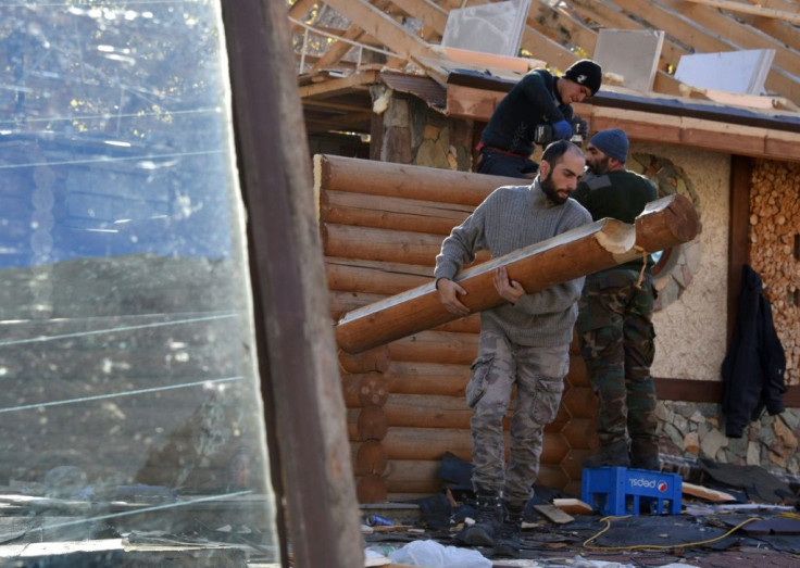 As well as burning homes, some Kalbajar residents have dismantled theirs and carted them away