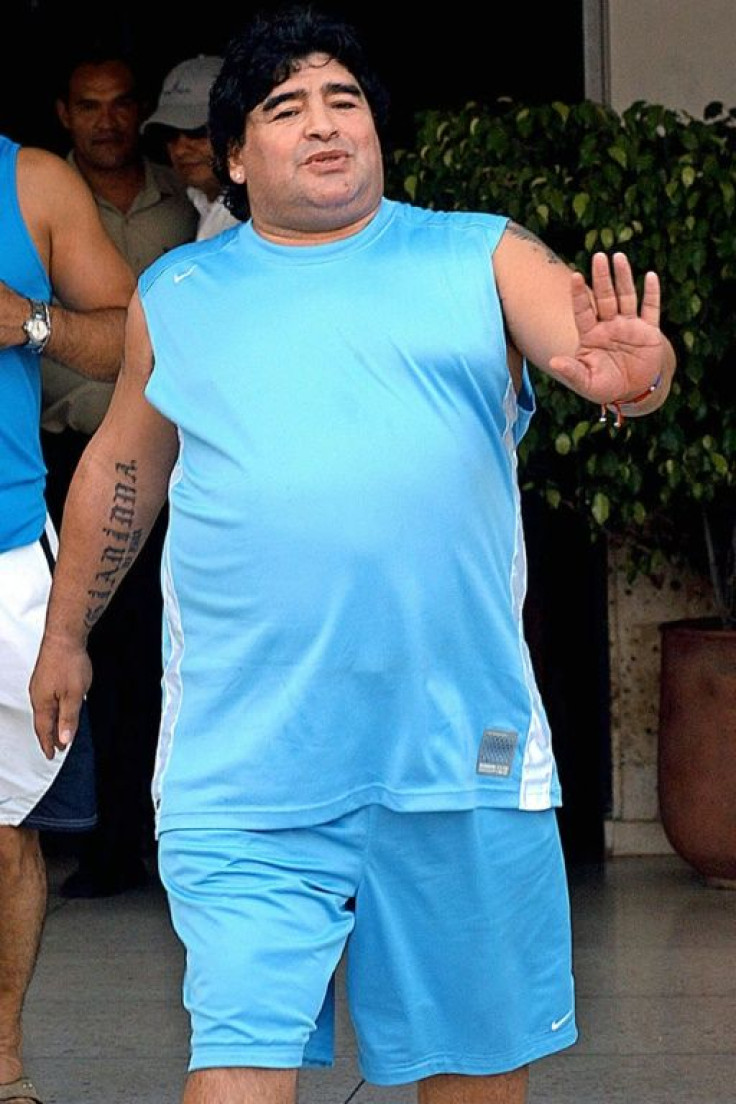 Maradona underwent gastric bypass surgery in 2006 to help him in his battle against his ballooning weight