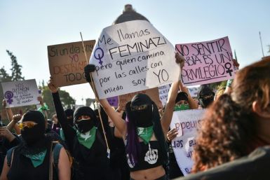 Mexican protesters demanded justice for victims of femicides on the International Day for the Elimination of Violence against Women