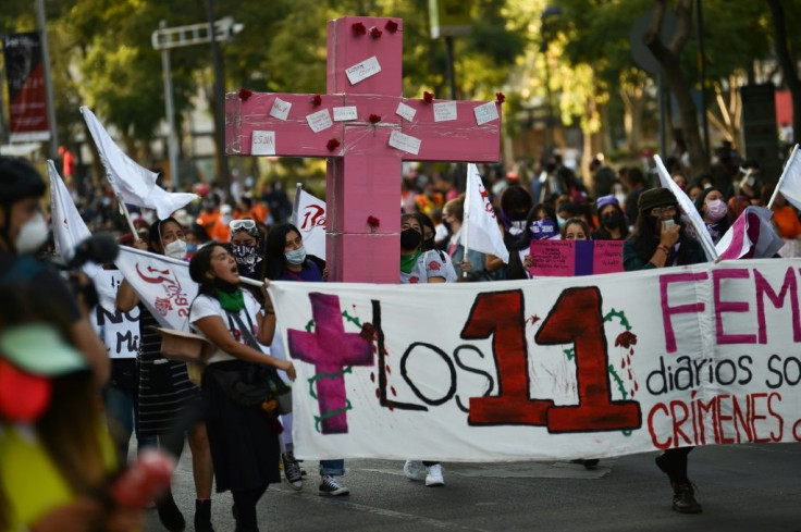Around 3,800 women are killed each year in Mexico, according to the government