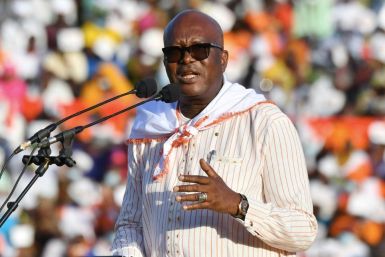 Burkina Faso's President Roch Marc Christian Kabore won re-election by gaining enough votes on Sunday to avoid a run-off