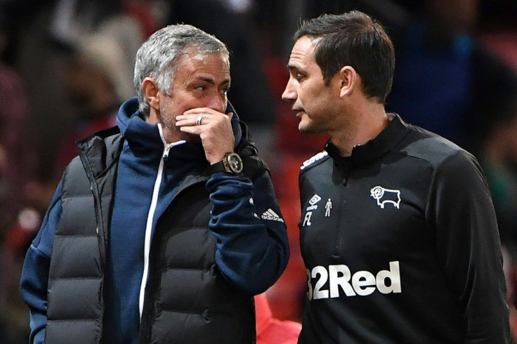 Jose Mourinho (left) is going head to head with Frank Lampard at Stamford Bridge
