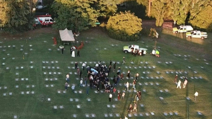 Argentine football legend Diego Maradona is laid to rest after a simple religious ceremony attended by family and close friends in the leafy surrounds of the Bella Vista cemetery outside the capital.