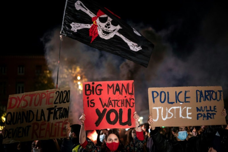 Protesters in the southern city of Toulouse on Friday evening