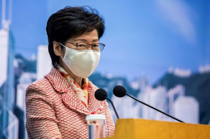 Cash and Carrie: Hong Kong leader Carrie Lam says she has 'piles of cash' at home as she has no bank account due to US sanctions over a security law China imposed on the city