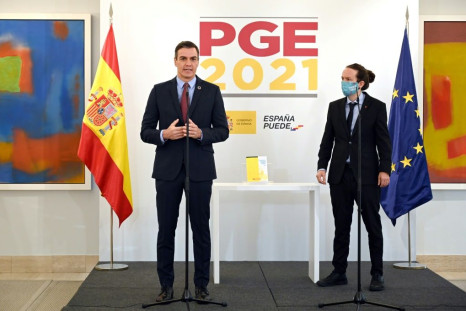 Prime Minister Pedro Sanchez and his deputy Pablo Iglesias presented the government's budget plan last month -- but they must rely on controversial allies