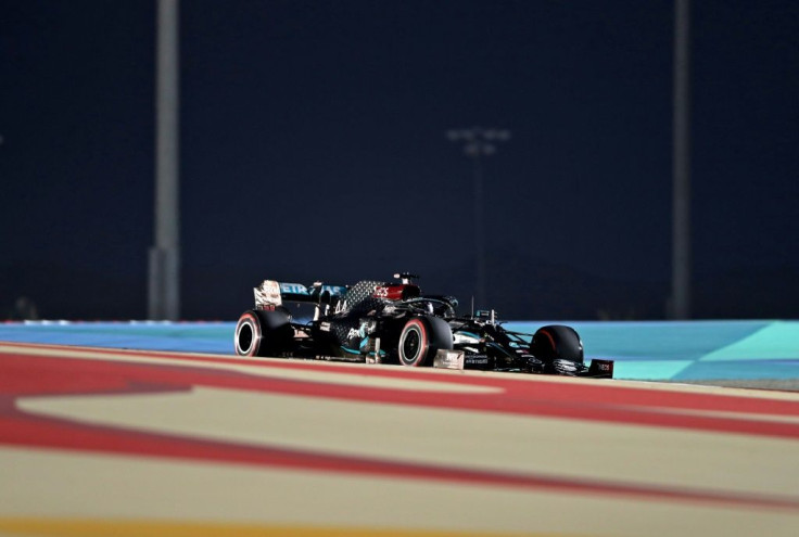 Lewis Hamilton's pole at the Bahrain Formula One Grand Prix was the 98th of his career