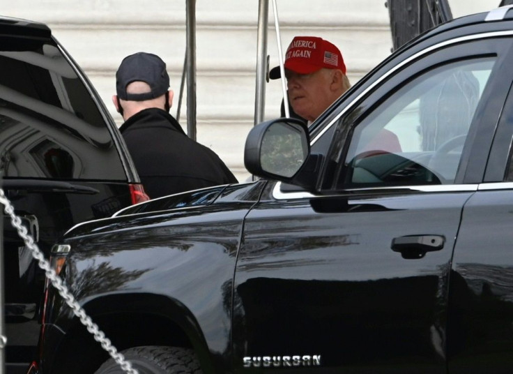 US President Donald Trump walks to the motorcade as he departs the White House on November 27, 2020. He is refusing to give up on his legal challenges to the election