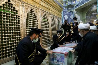 Fakhrizadeh's body receives rites at Fatima Masumeh's shrine in the key holy city of Qom, ahead of his burial