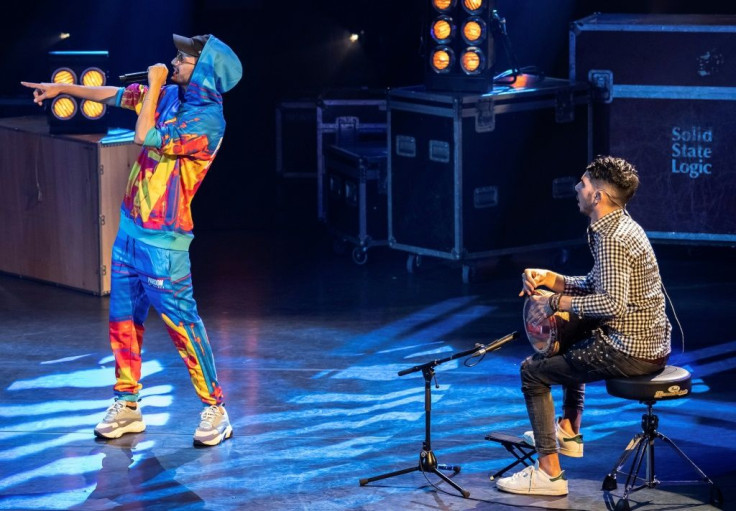Soolking (L) released "La liberté" in March 2019 as the streets of Algiers were boiling over with anger
