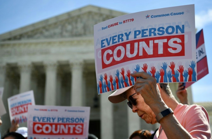 A bid to include a nationality question on the US census drew protests in April 2019. Another case involving immigrants and the census is before the US Supreme Court on Monday