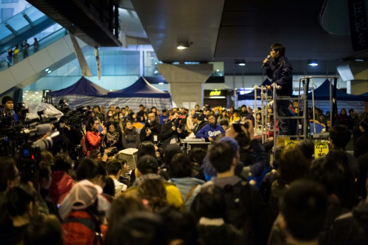 During 2014's 'Umbrella Movement', Wong electrified crowds with calls for civil disobedience