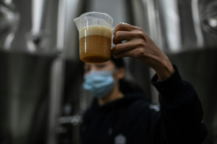 Wang Fan and his team made a beer called "Wuhan Stay Strong", which commemorates the traumatic period of the coronavirus outbreak