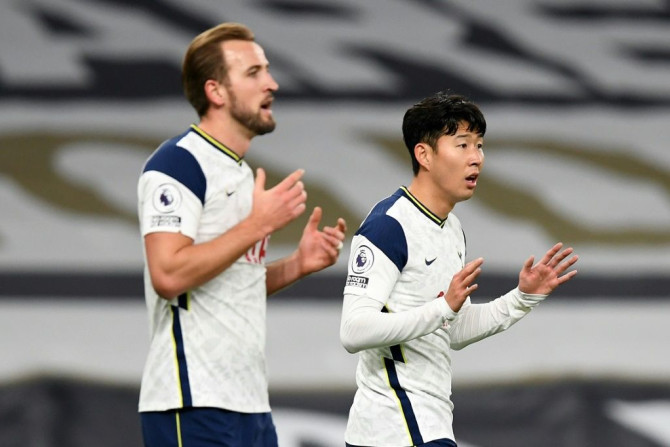 Deadly duo: Harry Kane (left) and Son Heung-min have been ruthless for Tottenham this season
