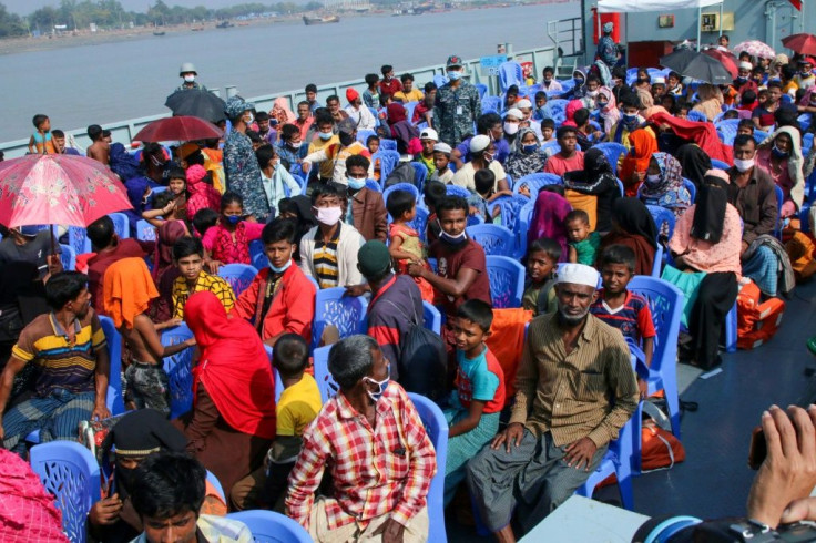 Rights groups allege over 1,640 Rohingya refugees are being transferred to a dangerous island against their will by the Bangladeshi authorities