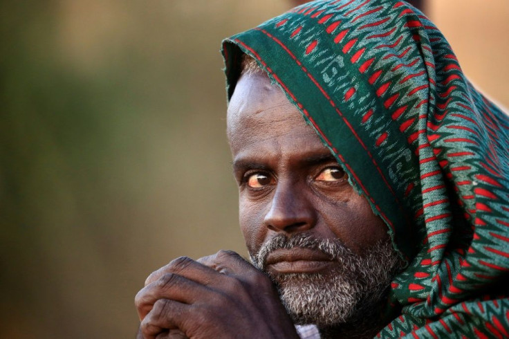 An Ethiopian who fled fighting in Tigray at the Um Raquba refugee camp in eastern Sudan