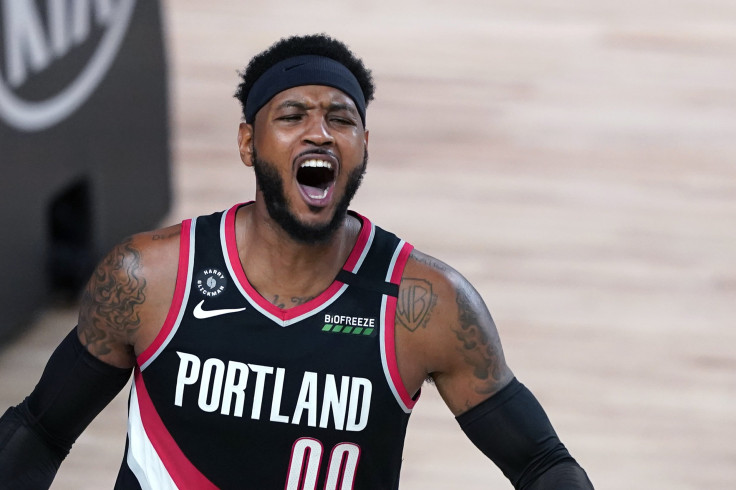 Carmelo Anthony #00 of the Portland Trail Blazers