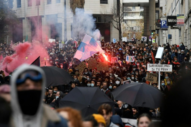 Media freedom and human rights groups have led protests for weeks to have the government scrap or revise a bill that would restrict the filming of police, saying it would make it harder to prosecute cases of abuse