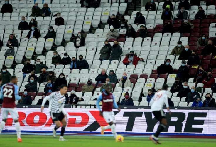 Fans returned to the Premier League as West Ham hosted Manchester United