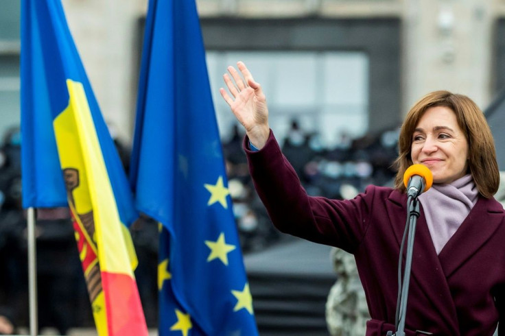 Moldovan President-elect Maia Sandu says incumbent Igor Dodon "does not want to admit defeat. He wants now to set fire to the country, provoke chaos, and drive Moldova into international isolation"